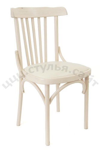 Венский мягкий выбеленный стул (кожзам кремовый) арт. 832605 фото 2